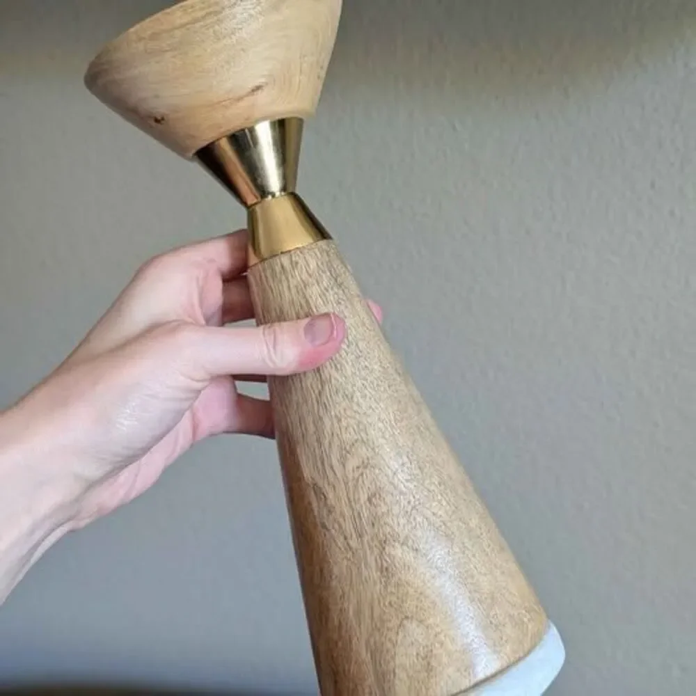 Candle holder and battery powered candle